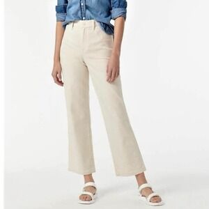 J.Crew Slim wide-leg jean in khaki stripe size 31 tall
